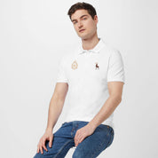 Polo Republica Men's Moose & Crown Crest Embroidered Short Sleeve Polo Shirt Men's Polo Shirt Polo Republica 