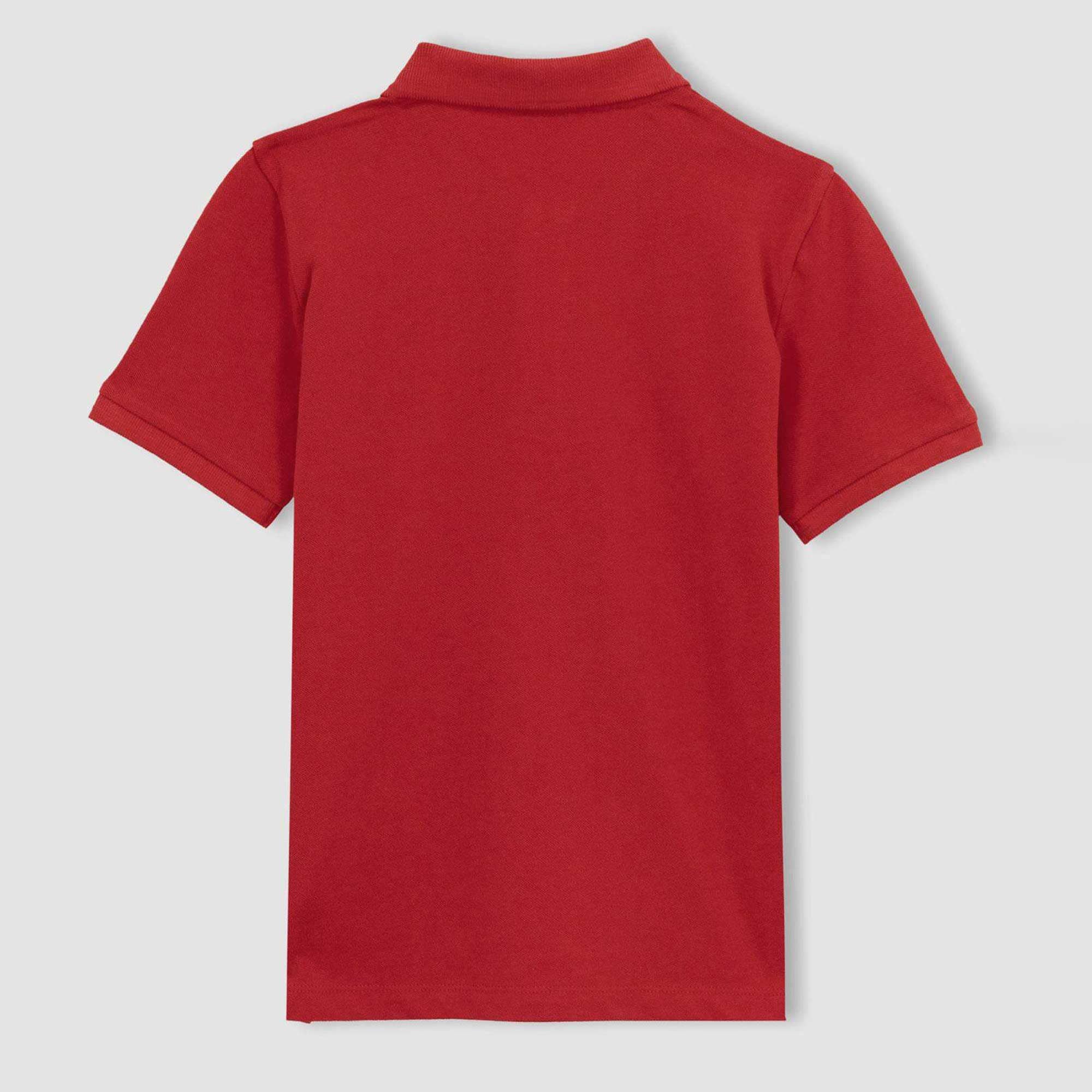 Class Time Boy's Short Sleeve Pique Polo Shirt Red