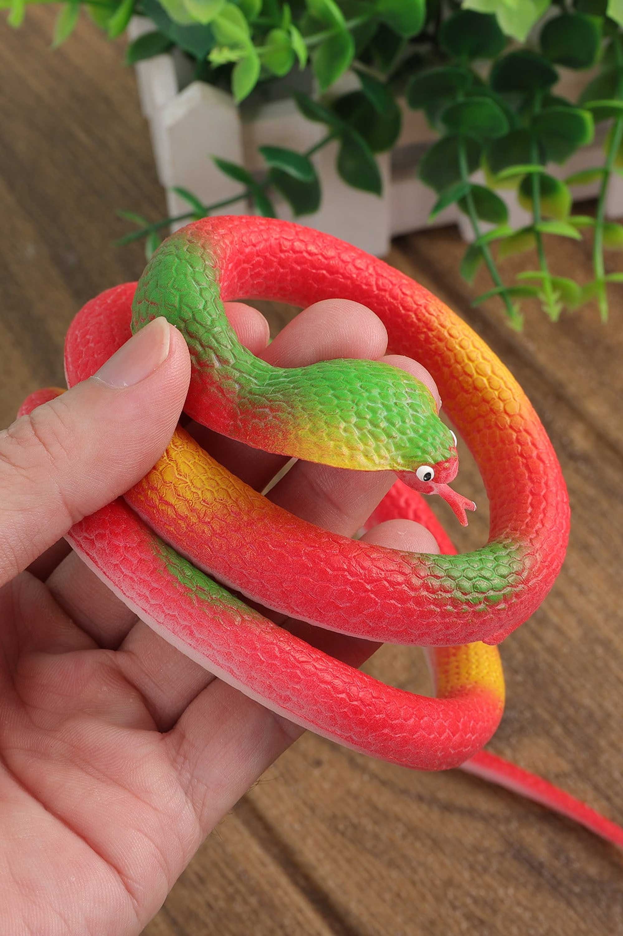 Kid's Realistic Rubber Snake Toy Toy RAM 