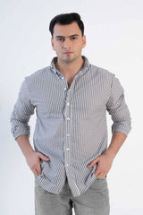 Polo Republica Men's Striped Button Down Casual Shirt