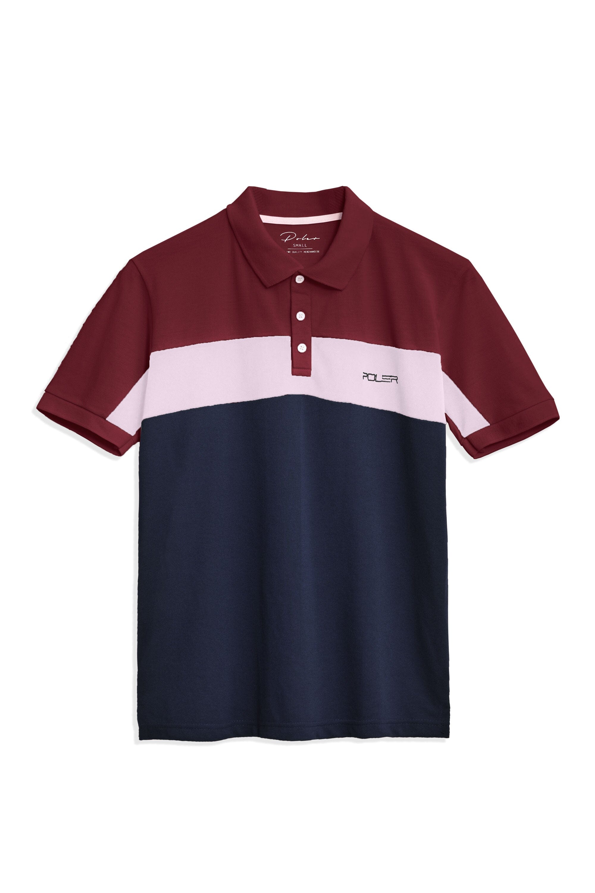 Poler Men's Panel Style Minor Fault Polo Shirt Men's Polo Shirt IBT 