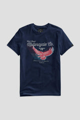 Archer & Finch Men's West Coast Motorcycle Printed Tee Shirt