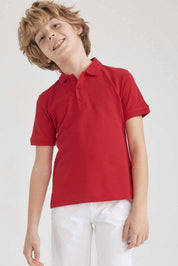 Class Time Boy's Short Sleeve Pique Polo Shirt Boy's Polo Shirt HAS Apparel 