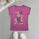 Hudson Girl's One Day At Time Printed Minor Fault Tee Shirt