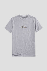 Polo Republica Men's Double Pony Embroidered Crew Neck Tee Shirt