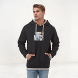 L.A.T Men's NYC Printed Fleece Pullover Hoodie