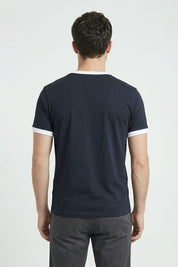 Navy & White