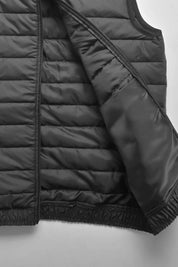 The Burnt Soul Men's Logo Embroidered Minor Fault Sleeveless Puffer Gilet Men's Gilet IBT 