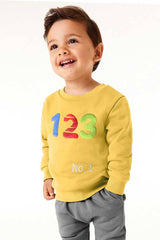 Tiny Teen Kid's 123 Printed Fleece Sweat Shirt