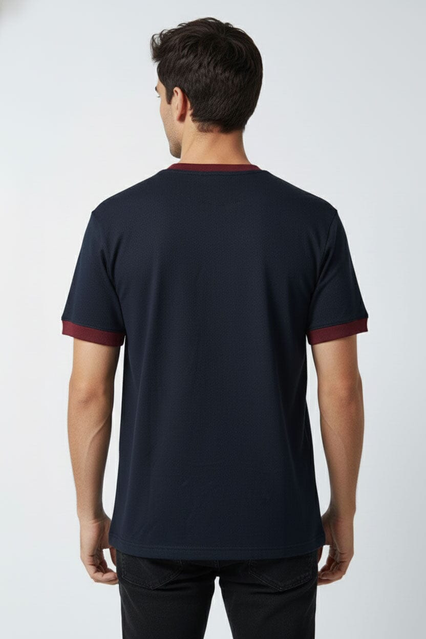 Navy & Maroon
