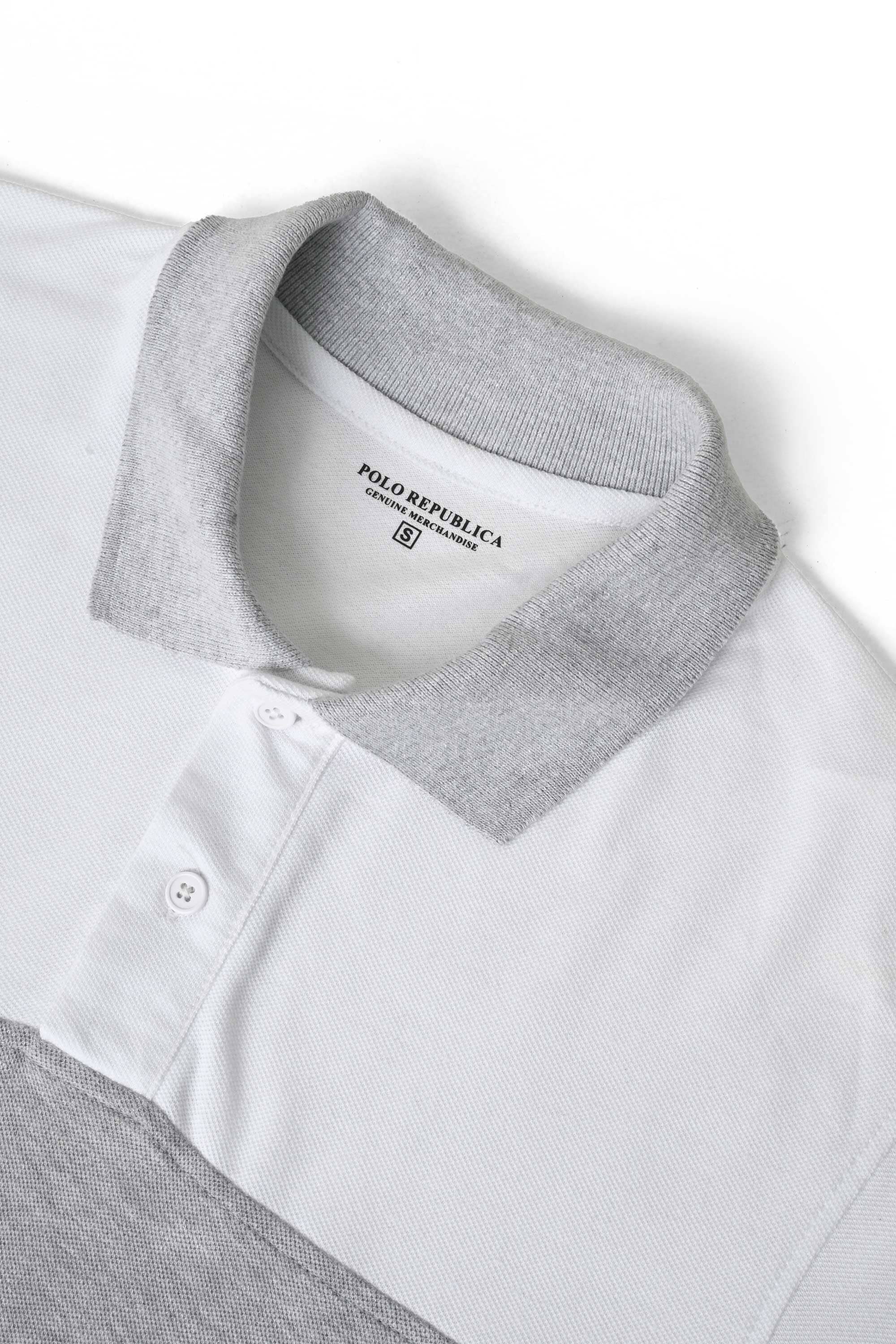 Polo Republica Men's Classic Color-Block Minor Fault Polo Shirt