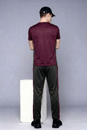 Maroon & Graphite