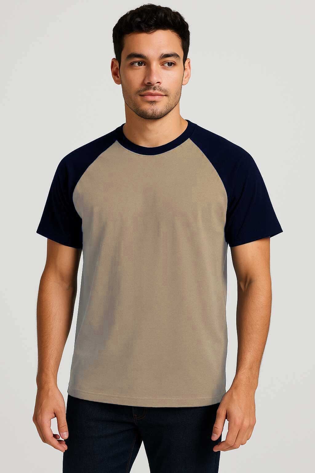 Light Taupe & Navy