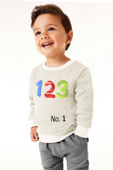 Tiny Teen Kid's 123 Printed Fleece Sweat Shirt