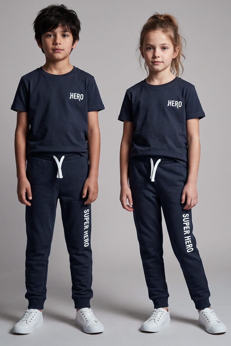 Navy & White