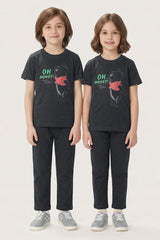Tiny Teens Kid's Oh Honey Embossed Twin Set