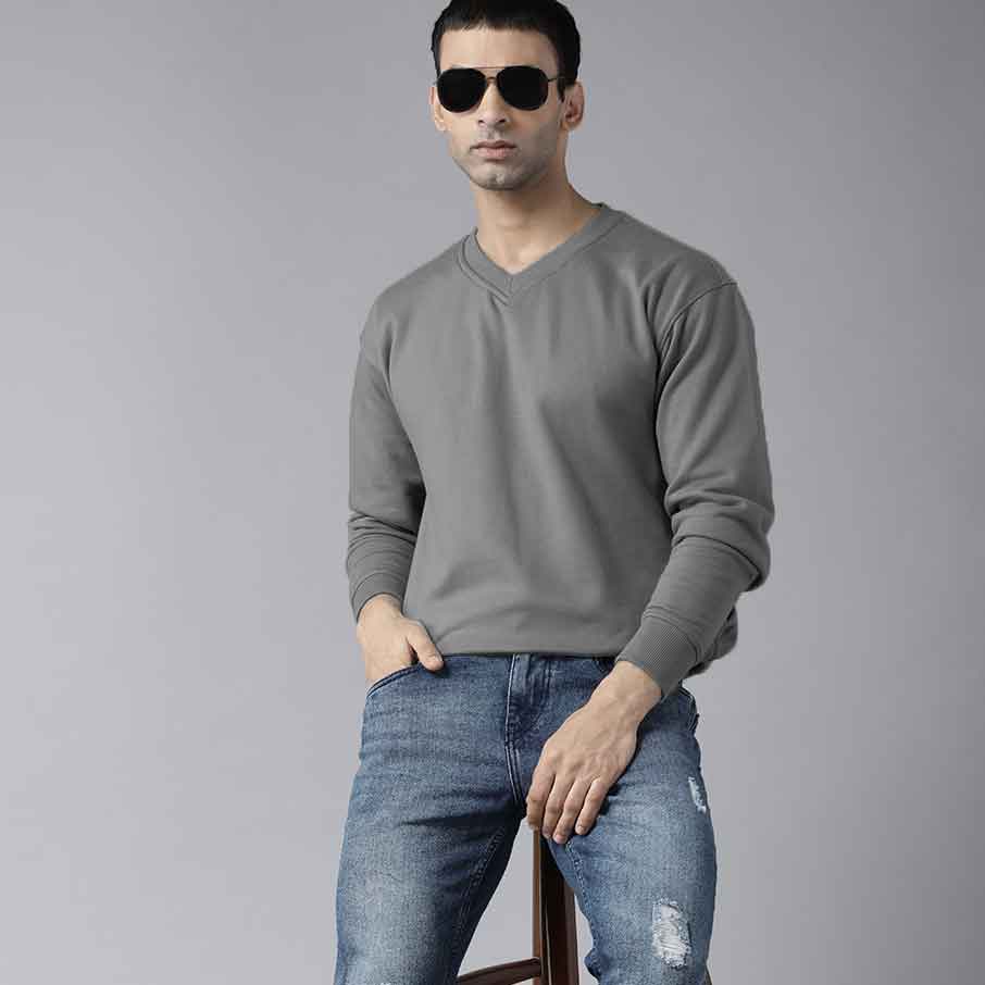 Polo Republica Men's V-Neck Minor Fault Sweat Shirt Men's Sweat Shirt Polo Republica Graphite S 