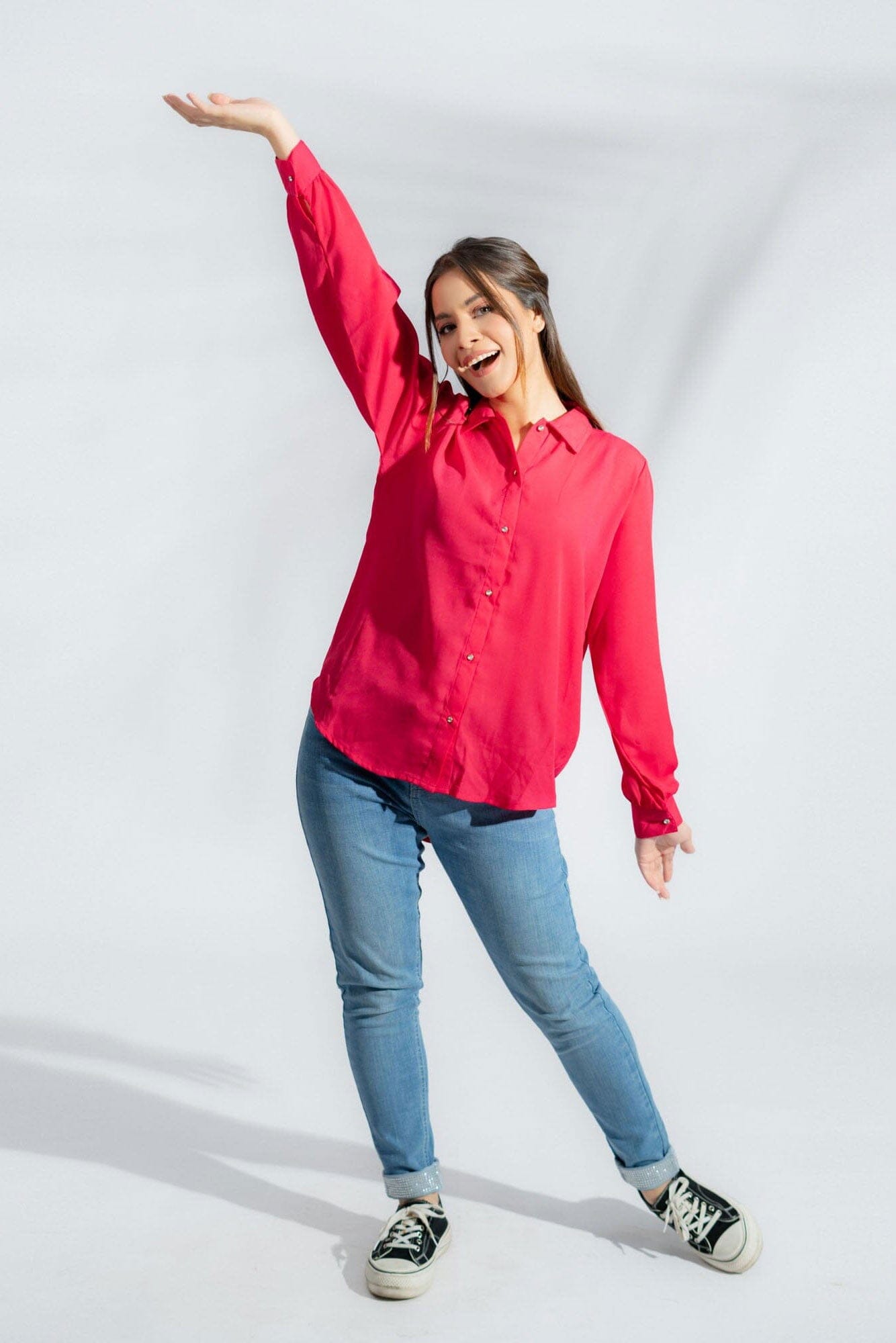East West By Polo Republica Women's Button Down Shirt Women's Casual Top East West 