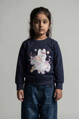 Girl's Kitty Unicorn Sweatshirt