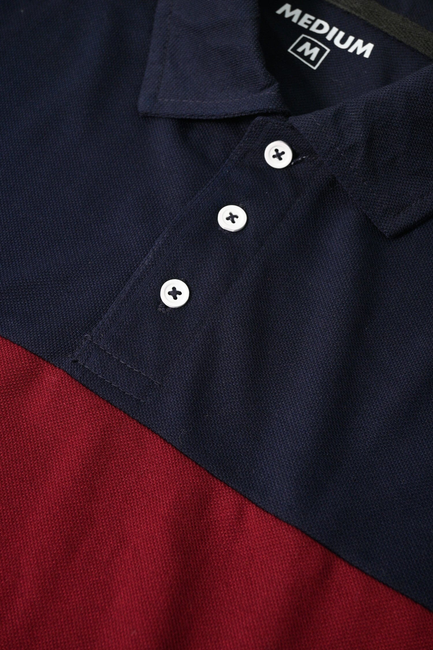 Men's Contrast Style Long Sleeve Polo Shirt Men's Polo Shirt IBT 