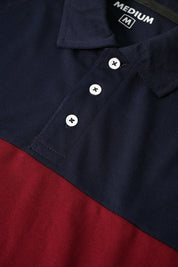 Men's Contrast Style Long Sleeve Polo Shirt Men's Polo Shirt IBT 