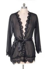 Women's Sheer Robe Lingerie Set