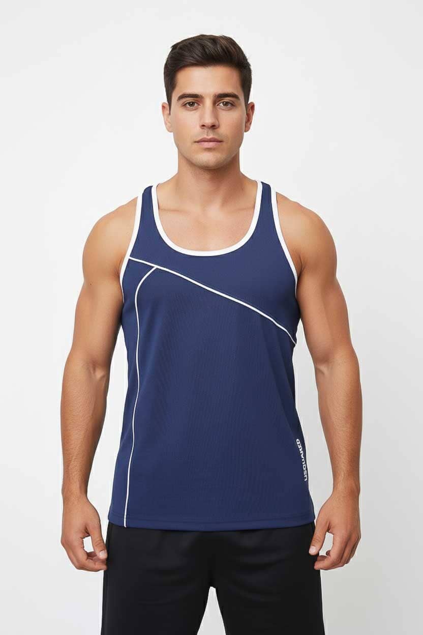 USQUARED Men's Piping Activewear Minor Fault Tank Top