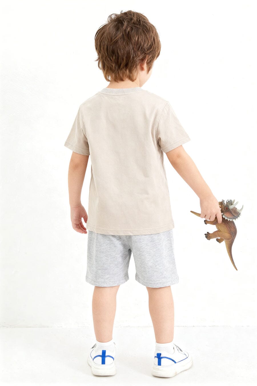 Beige & Heather Grey