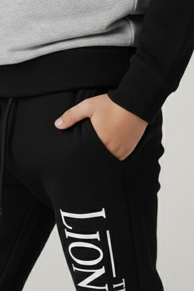 Black & Heather Grey