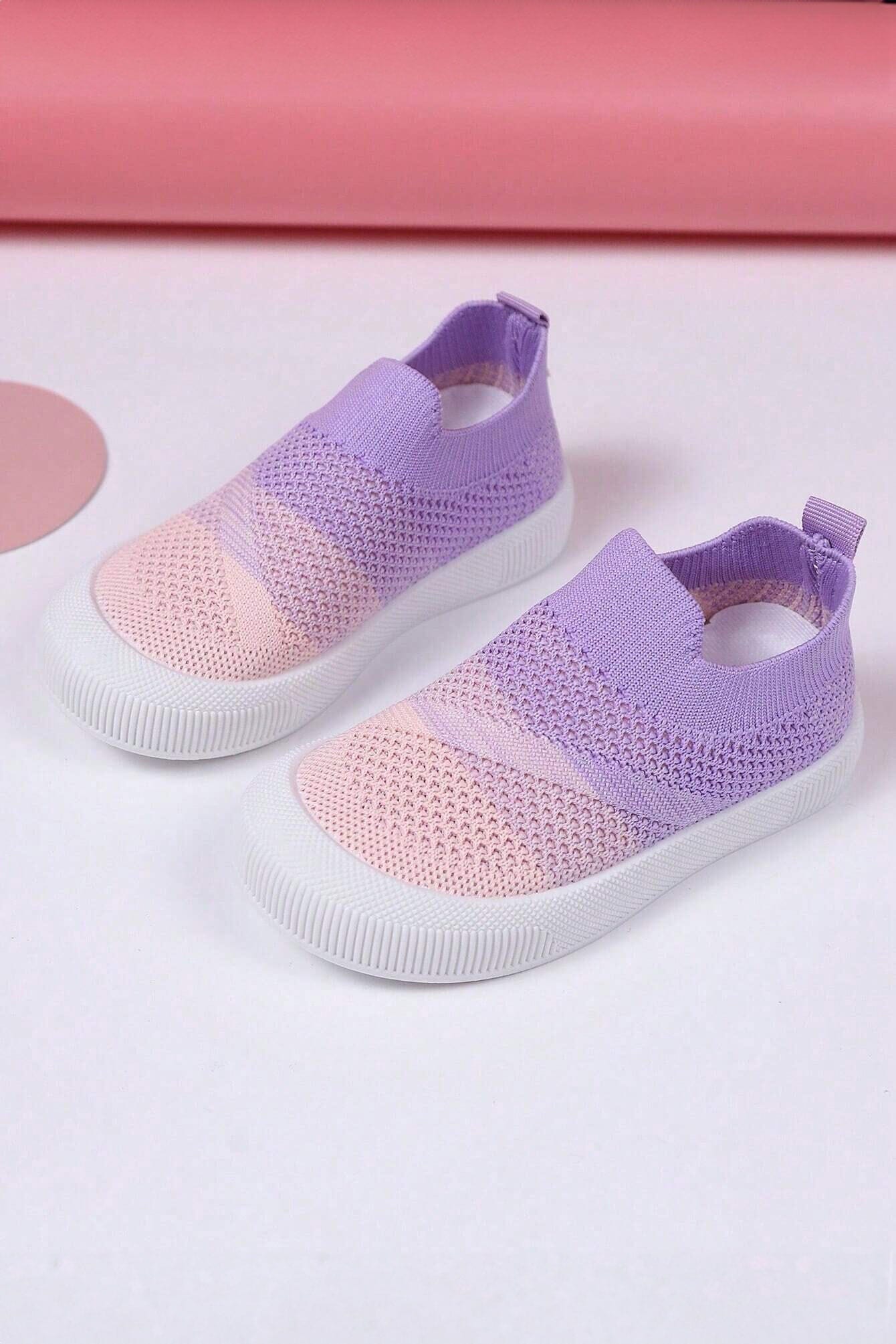 Girl's El Paso Slip-On Sneakers Girl's Shoes Shaoxing Shangqu im&ex Co.,ltd Purple & Powder Pink EUR 20 