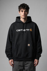 CRT Men's Logo Loose Fit Pullover Hoodie