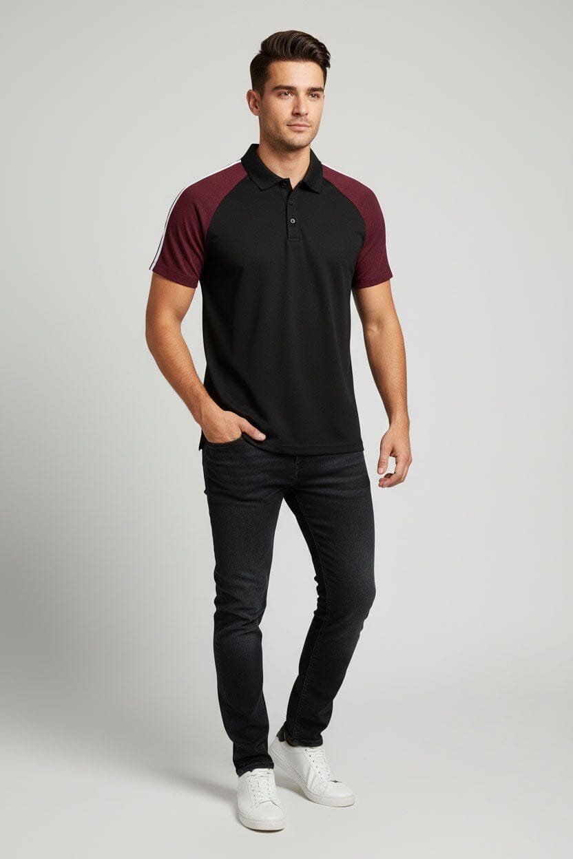 Black & Maroon