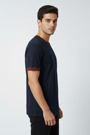 Navy & Maroon