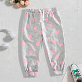 LFT Kid's Dots Printed Terry Jogger Pants