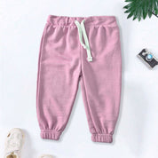 Kid's Solid Design Linz Terry Minor Fault Jogger Pants Boy's Trousers SNR Lilac 3-6 Months 