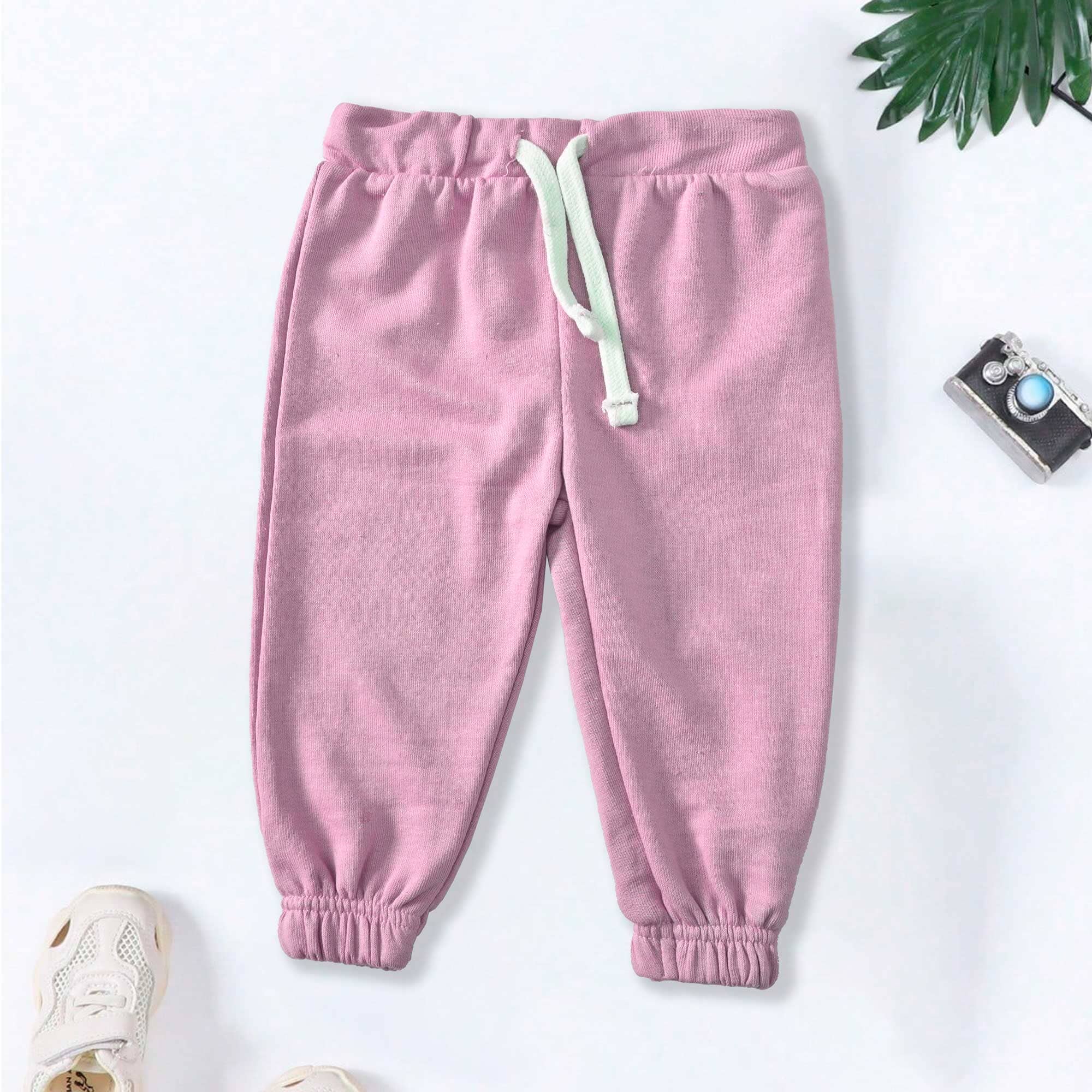Kid's Solid Design Linz Terry Minor Fault Jogger Pants Boy's Trousers SNR Lilac 3-6 Months 