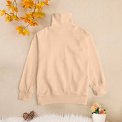 Bomba Kid's Knitted High Neck Boy's Sweat Shirt SRL Powder Pink S(9-12 Months) 