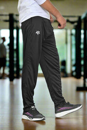 Men's Logo Embroidered & Left Panel Stripes Style Activewear Trousers Men's Trousers IBT 