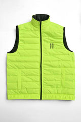 Burnt Soul Unisex 11 Embroidered Body Warmer Puffer Gilet