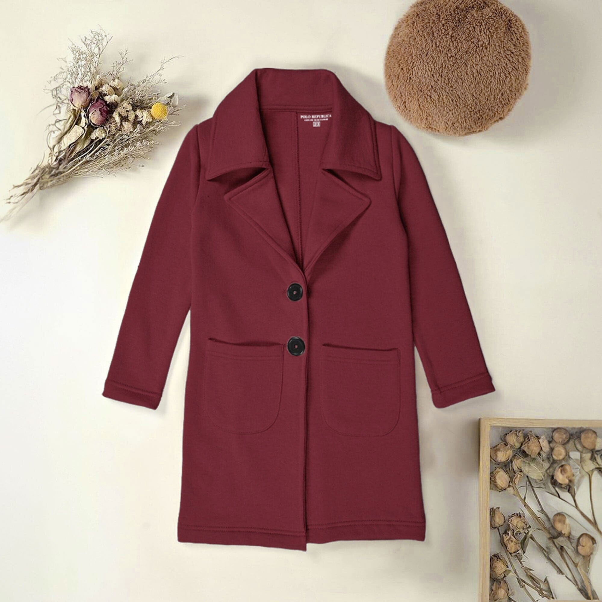Polo Republica Kid's Winter Fleece Long Coat Boy's Jacket Polo Republica 