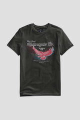 Archer & Finch Men's West Coast Motorcycle Printed Tee Shirt