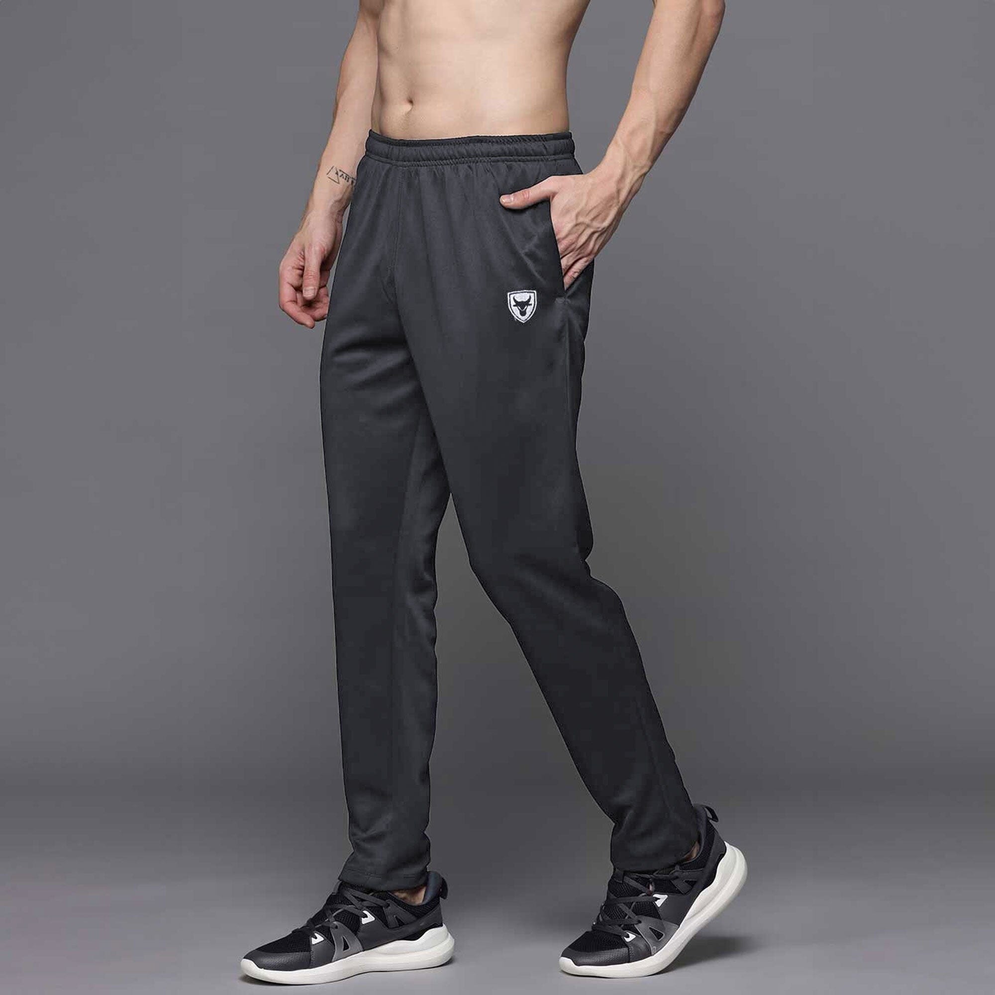 Men's Bull Embroidered Activewear Trousers Men's Trousers IBT Graphite S 