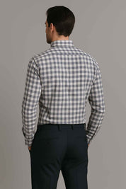 Eternity Men's Slim Fit Shepherd Check Casual Shirt
