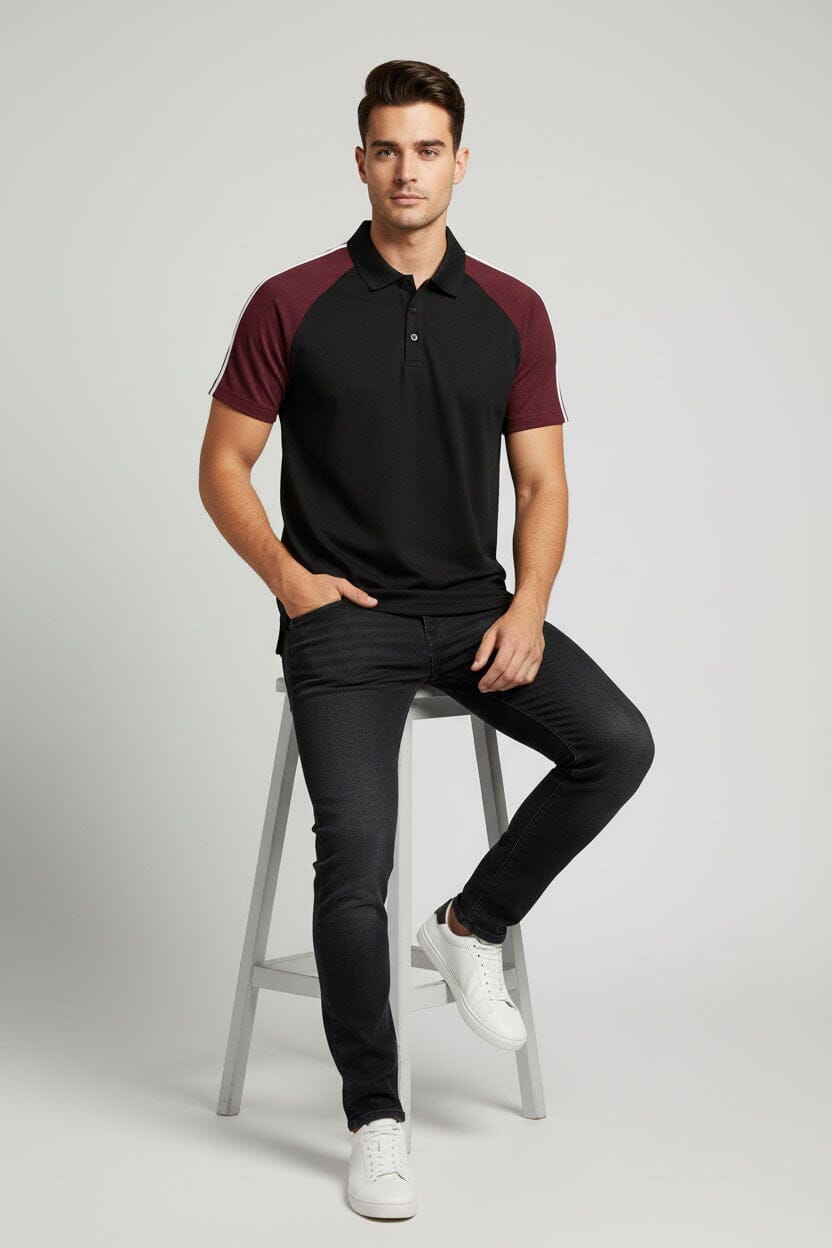 Black & Maroon