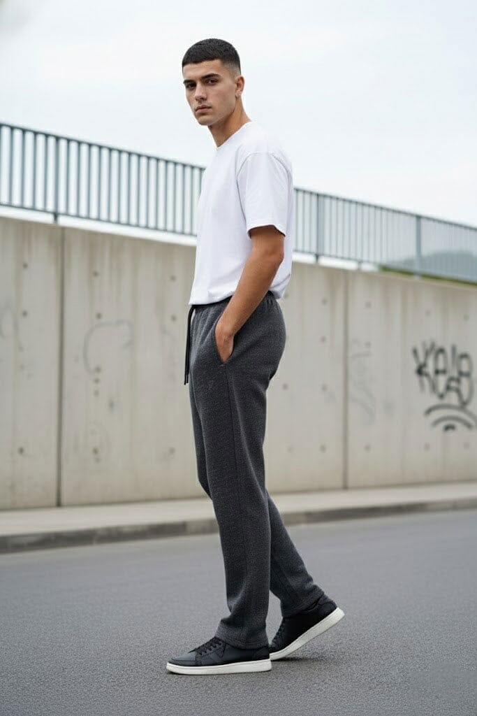 Jay Cee Men's Loose Fit Fleece Trousers