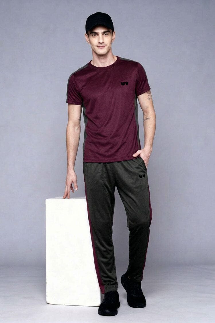 Maroon & Graphite