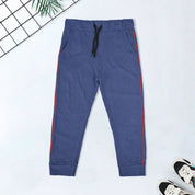 Top Shop Kid's Contrast Side Panel Design Jogger Pants Boy's Trousers SNR Blue 2-3 Years 