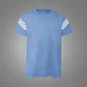 Polo Athletica Men's Shoulder Stripes Activewear Tee Shirt Men's Tee Shirt Polo Republica 