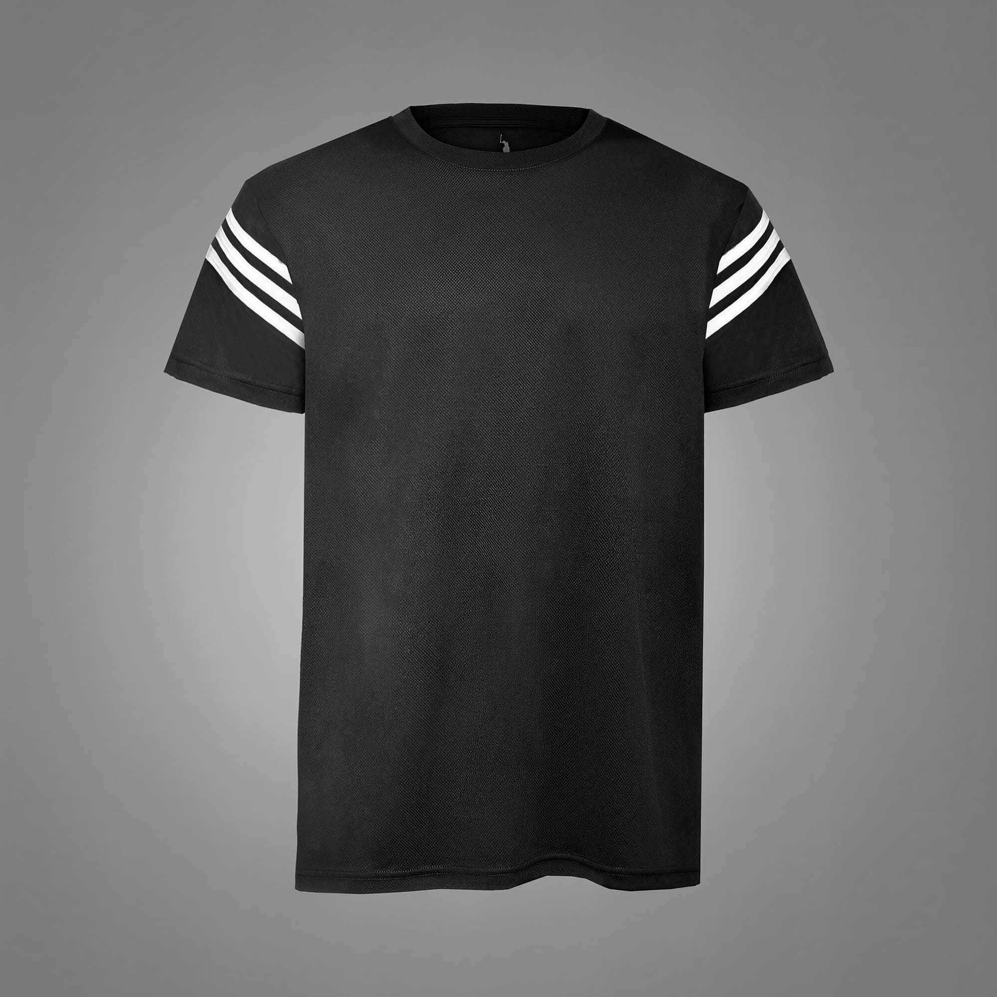 Polo Athletica Men's Shoulder Stripes Activewear Tee Shirt Men's Tee Shirt Polo Republica 