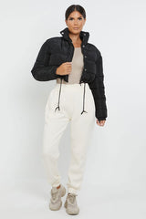 RSG Women's Padded Puffer Crop Jacket